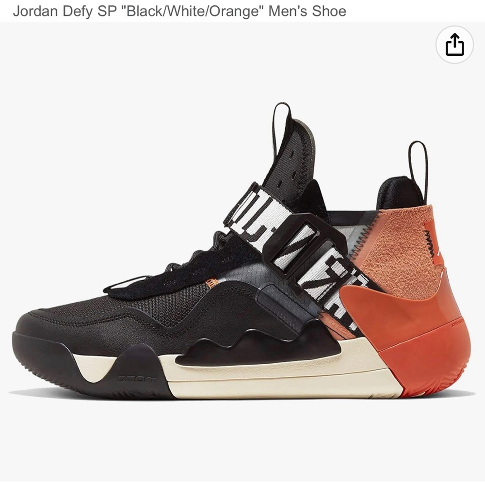 NIKE Jordan Defy SP "Black/White/Orange" Men's Shoe 10.5